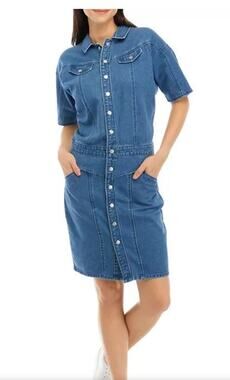 Gloria Vanderbelt X Christian Siriano Denim Dress Size 14